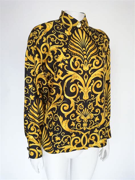 gianni versace blouse|gianni versace women's clothing.